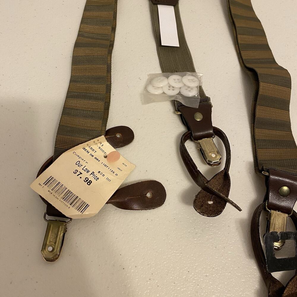 Men's Pierre Cardin Convertible Adjustable Suspenders One Size - Picture 5 of 6